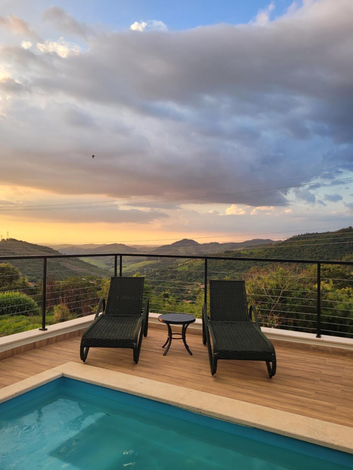 Casa Nova, Piscina E Vista Para As Montanhas Villa Águas de Lindóia Dış mekan fotoğraf